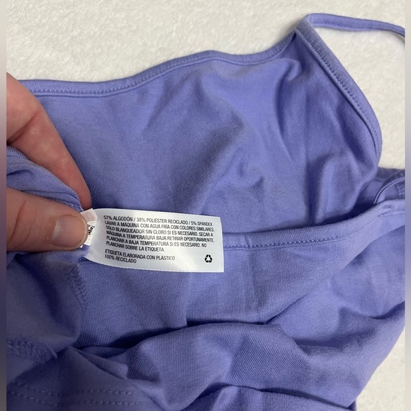 NWT! Wild Fable size medium lilac purple spaghetti strap crop cami top - Picture 6 of 6